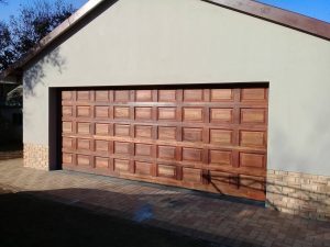 Double Wooden Garage Door