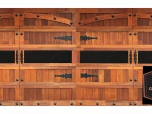 Double Barn Style with glass inserts